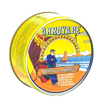 Tonno Alalunga in olio di girasole in latta 260g. Arroyabe